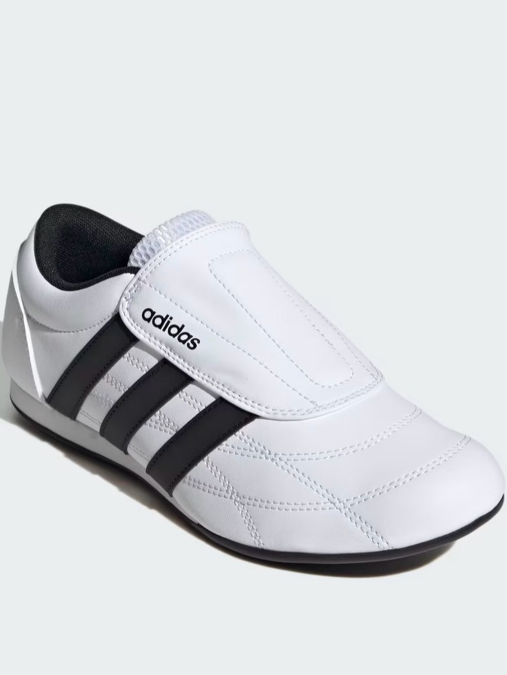 Tekwen adidas White & Black Slip-On Trainer